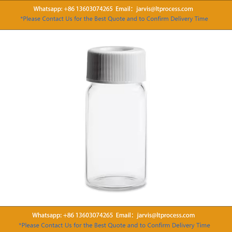 Waters 186004108 Clear Glass Screw Neck Vial, with Cap and Preslit PTFE/Silicone Septum, 20 mL Volume, 100/pk