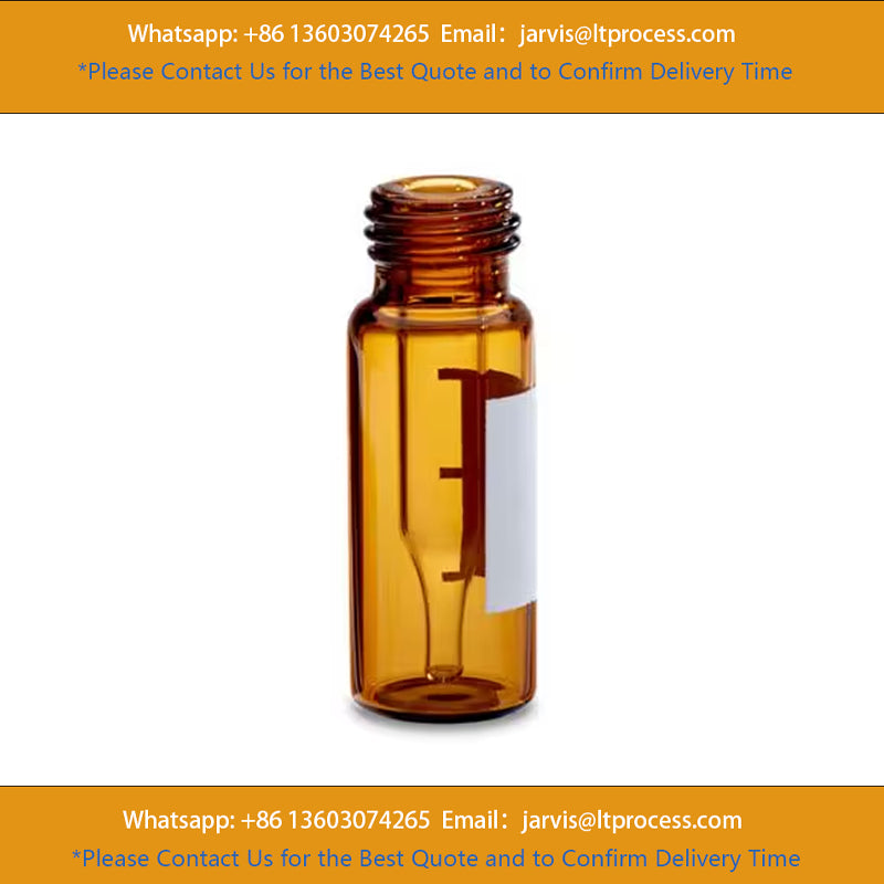 Waters 186002803 Amber Glass 12 x 32 mm Screw Neck Qsert Vial, 300 µL Volume, 100/pk