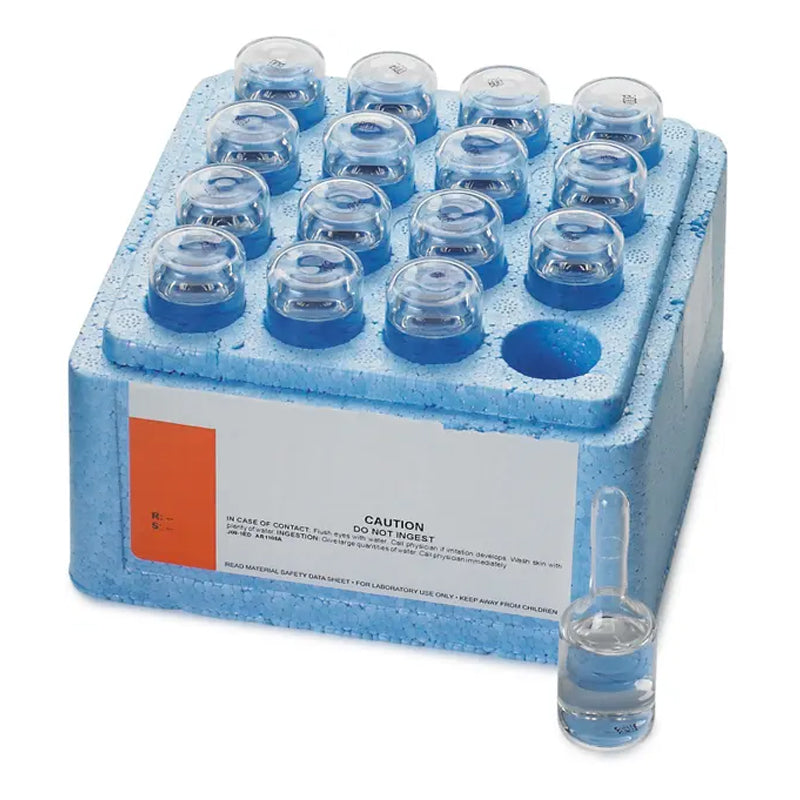 HACH Alkalinity Standard Solution, 25,000 mg/L as CaCO₃, pk/16 - 10 mL Voluette® Ampules PN.1427810