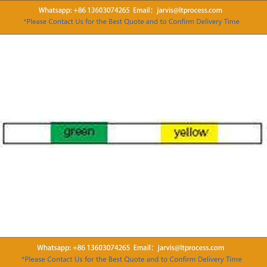 PerkinElmer N8152404 PVC Pure Flared Two-Stop Pump Tubing - 0.44 mm I.D., Green/Yellow, Pkg. 12
