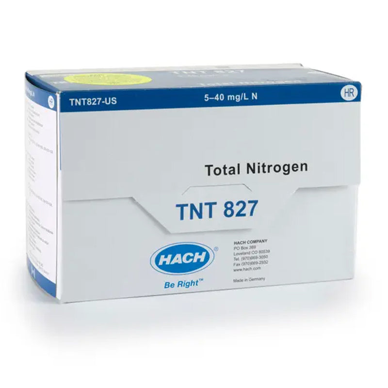 HACH Nitrogen (Total) TNTplus Vial Test, HR (5-40 mg/L N), 25 Tests PN.TNT827