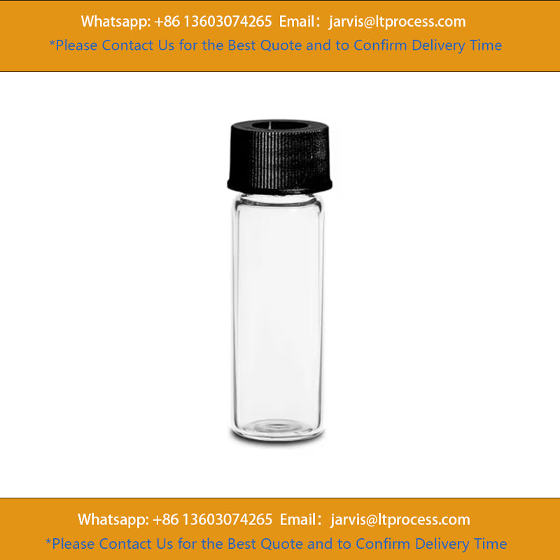 Waters 186000839C LCGC Certified Clear Glass 15 x 45 mm Screw Neck Vial, with Cap and Preslit PTFESilicone Septum, 4 mL Volume, 100pk