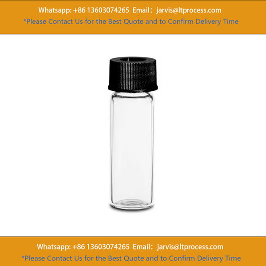 Waters 186000839C LCGC Certified Clear Glass 15 x 45 mm Screw Neck Vial, with Cap and Preslit PTFESilicone Septum, 4 mL Volume, 100pk
