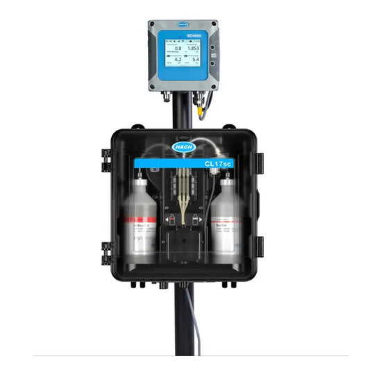 HACH CL17sc Colorimetric Chlorine Analyzer with Pressure Regulator Installation Kit, w/o Reagents PN.8572400