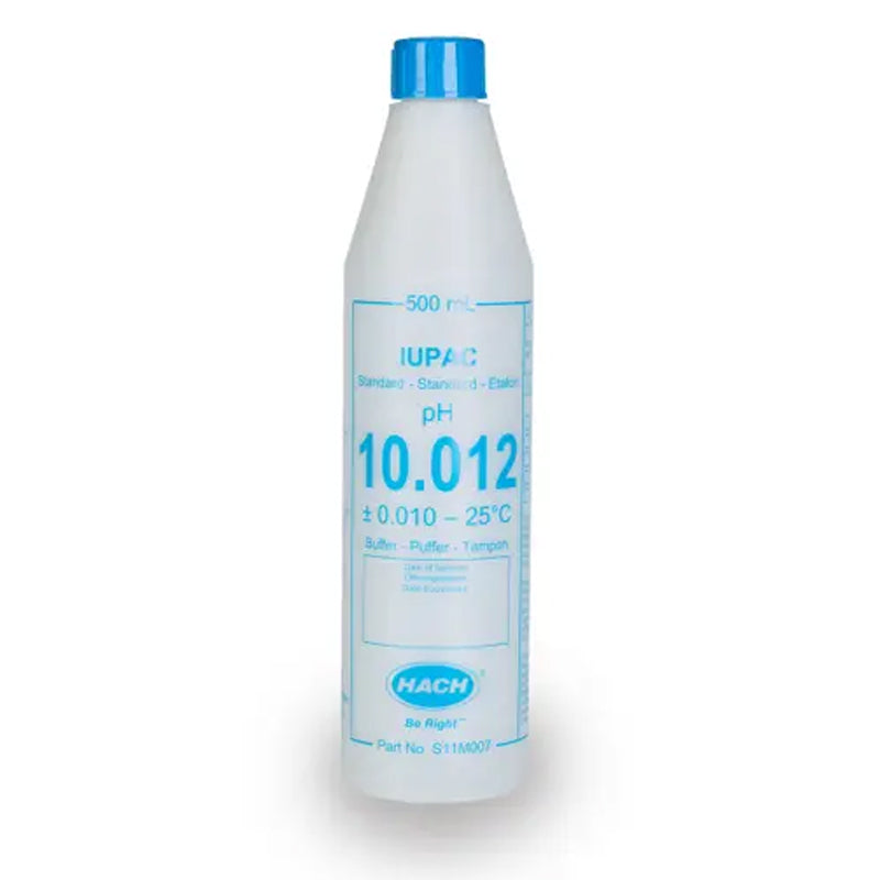 HACH pH 10.012 Certified Reference Material CRM Buffer Standard Solution, IUPAC, 500 mL PN.S11M007