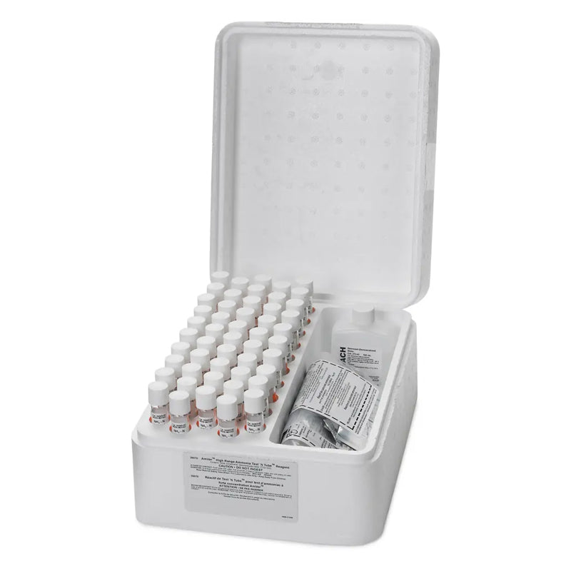 HACH Nitrogen-Ammonia Reagent Set, TNT, AmVer (Salicylate), High Range PN.2606945