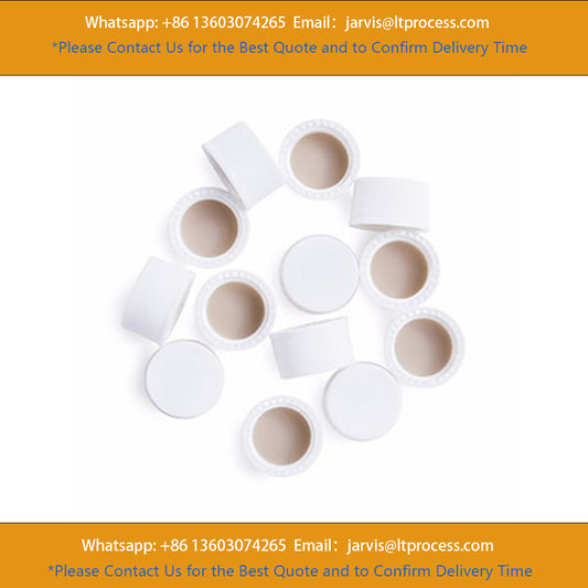Agilent 5183-4304 24-414 White Closed Top Cap, PTFE/Si