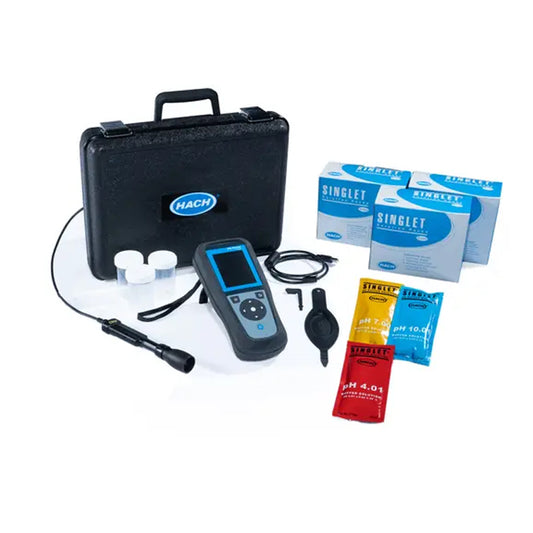 HACH HQ4100 Portable Multi-Meter with Gel pH Electrode PHC101, 1 m Cable PN.LEV015.80.41002