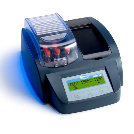 HACH DRB200 Digital Reactor Block for TNTplus: 9x13mm vial wells, 2x20 mm vial wells, 115 VAC PN.DRB200-01