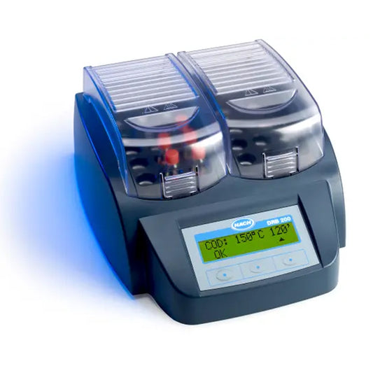 HACH DRB200 Digital Reactor Block for TNTplus: 21x13mm vial wells, 4x20mm vial wells, 230 VAC PN.DRB200-06