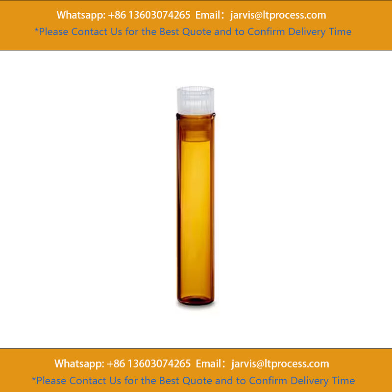 Waters WAT025053C LCGC Certified Amber Glass 8 x 40 mm Snap Neck Vial, 1 mL Volume, 250/pk