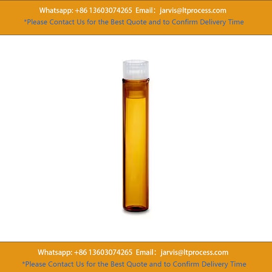 Waters WAT025053C LCGC Certified Amber Glass 8 x 40 mm Snap Neck Vial, 1 mL Volume, 250/pk