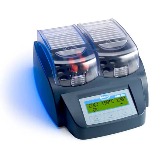 HACH DRB200 Digital Reactor Block for TNTplus: 12x13mm vial wells, 8x20 mm vial wells, 115 VAC PN.DRB200-04