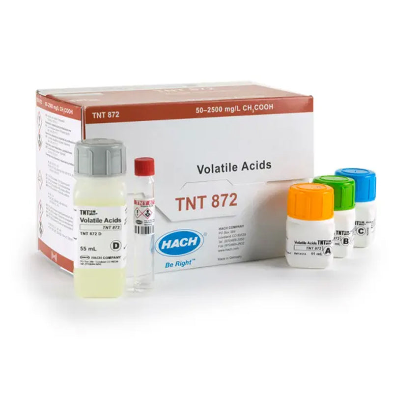 HACH Volatile Acids TNTplus Vial Test (50-2,500 mg/L), 25 Tests PN.TNT872