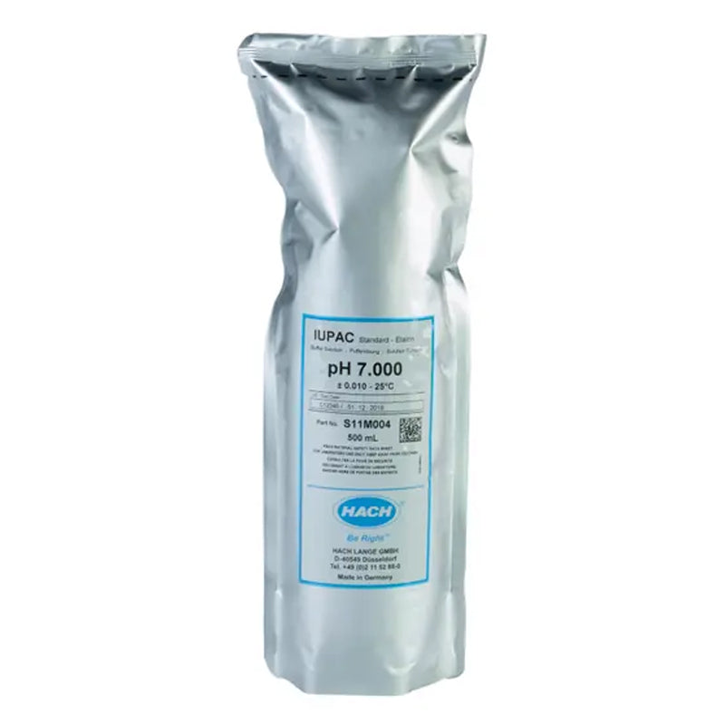 HACH pH 7.000 Certified Reference Material CRM Buffer Standard Solution, 500 mL PN.S11M004