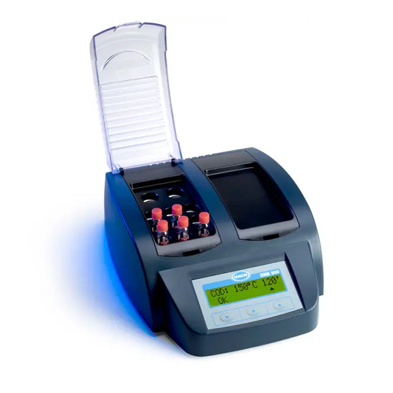 HACH DRB200 Digital Reactor Block for TNTplus: 9x13mm vial wells, 2x20 mm vial wells, 115 VAC PN.DRB200-01