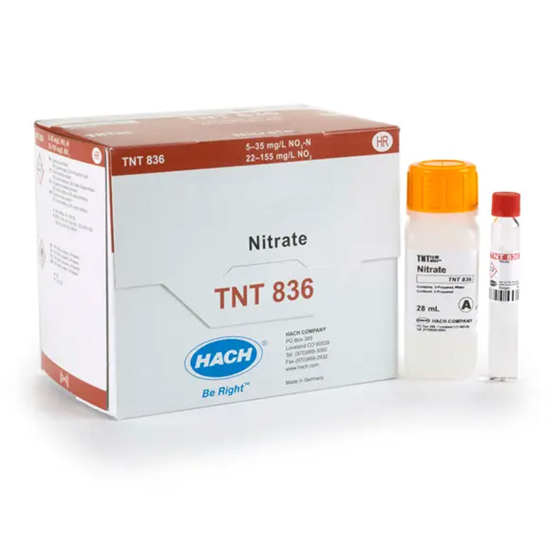 HACH Nitrate TNTplus Vial Test, HR (5-35 mg/L NO₃-N), 25 Tests PN.TNT836