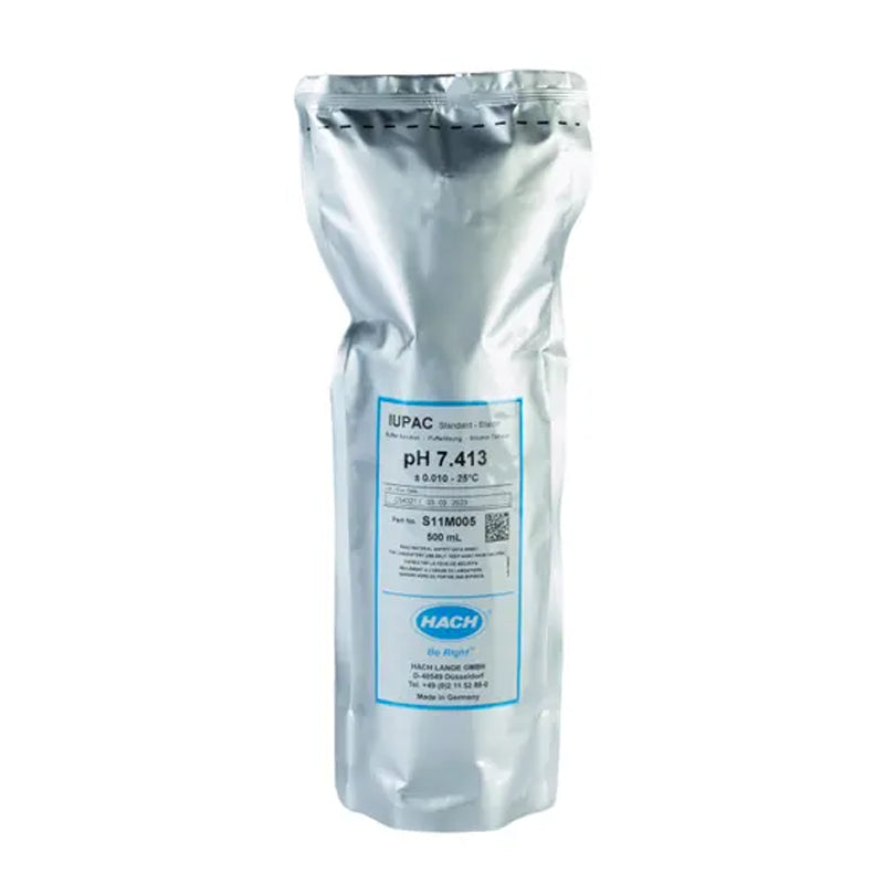 HACH pH 7.413 Certified Reference Material CRM Buffer Standard Solution, IUPAC, 500 mL PN.S11M005