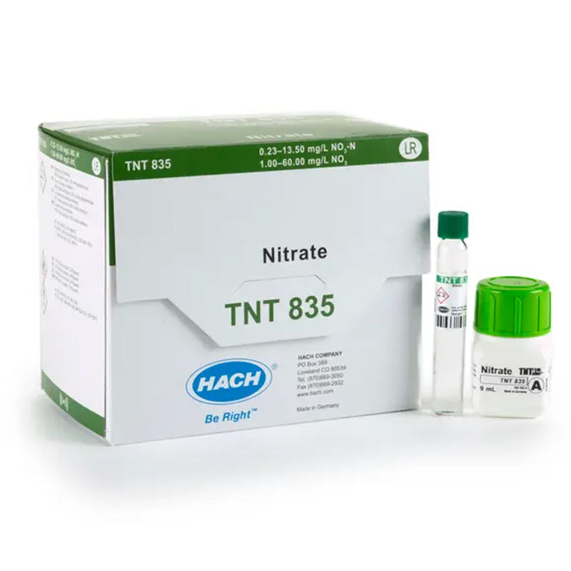 HACH Nitrate TNTplus Vial Test, LR (0.23-13.5 mg/L NO₃-N), 25 Tests PN.TNT835