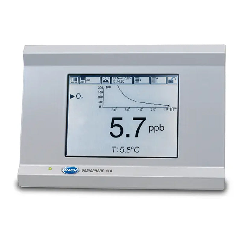 HACH Orbisphere 410 Controller O₃ (EC), Panel Mount, 100-240 VAC, 0/4-20mA PN.410C/P1C00000